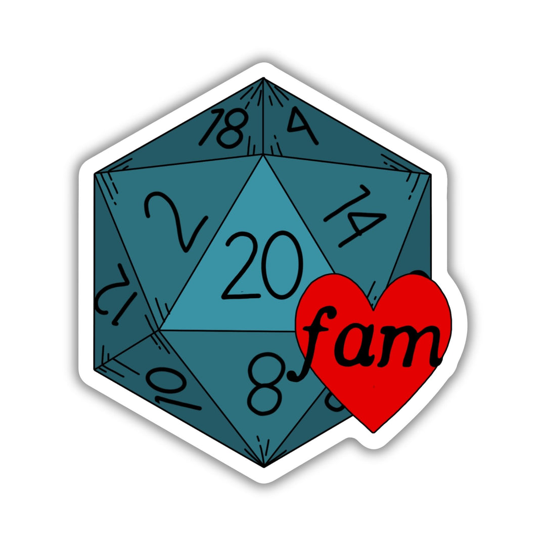 Nat 20 Family Sticker