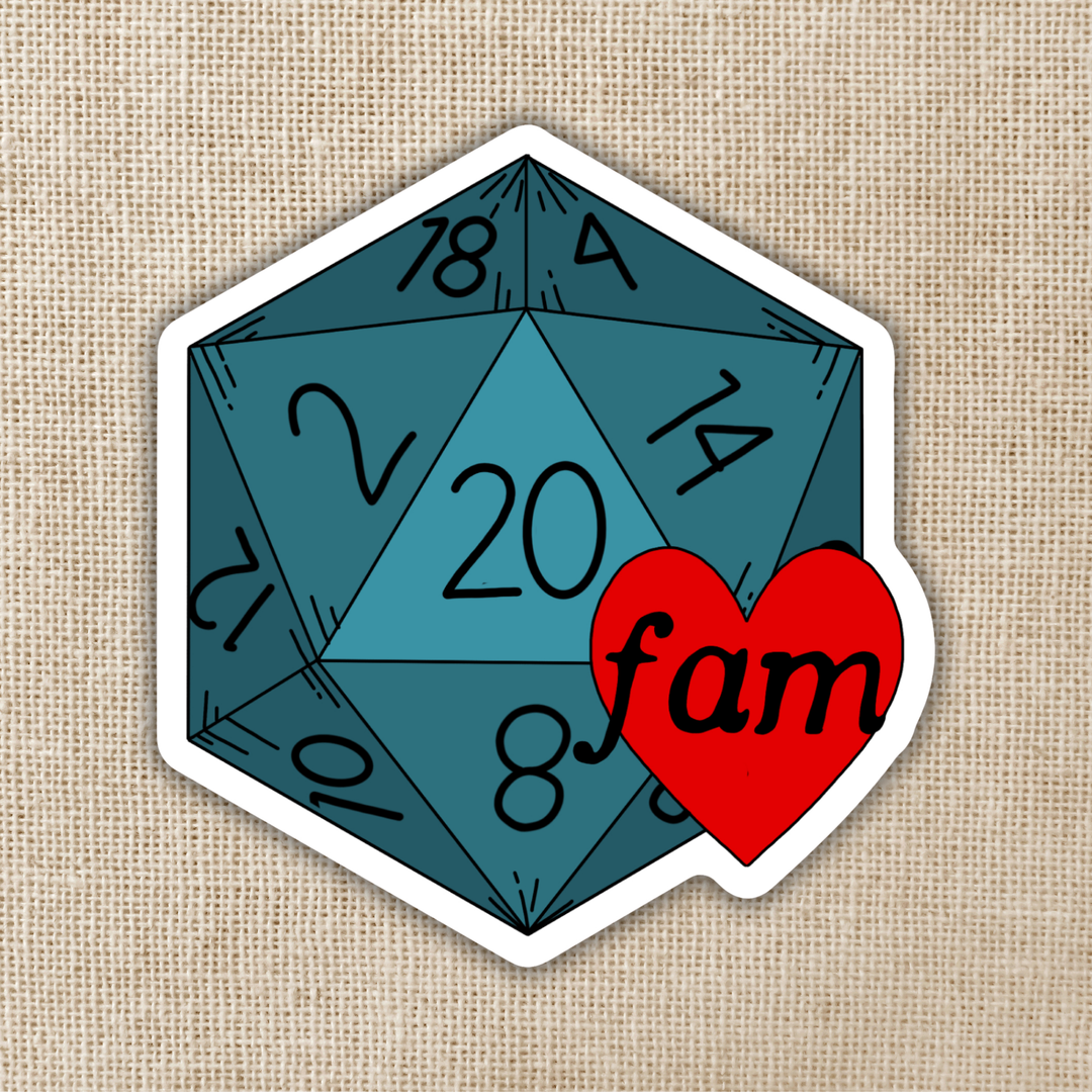 Nat 20 Family Sticker