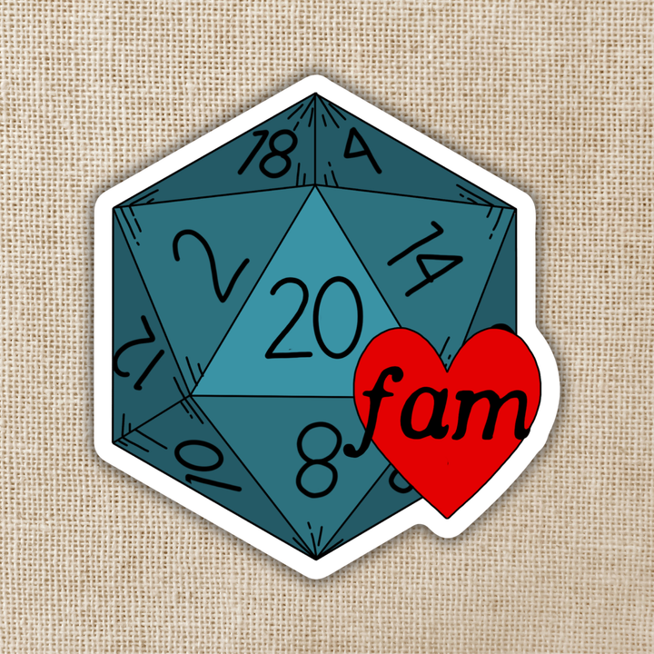Nat 20 Family Sticker