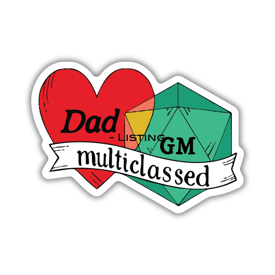 Multiclass Dad Sticker