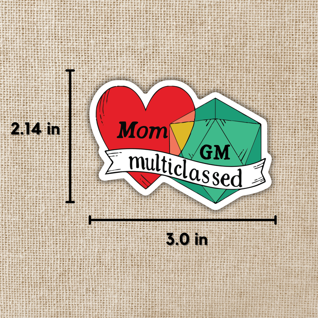 Multiclass Mom Sticker