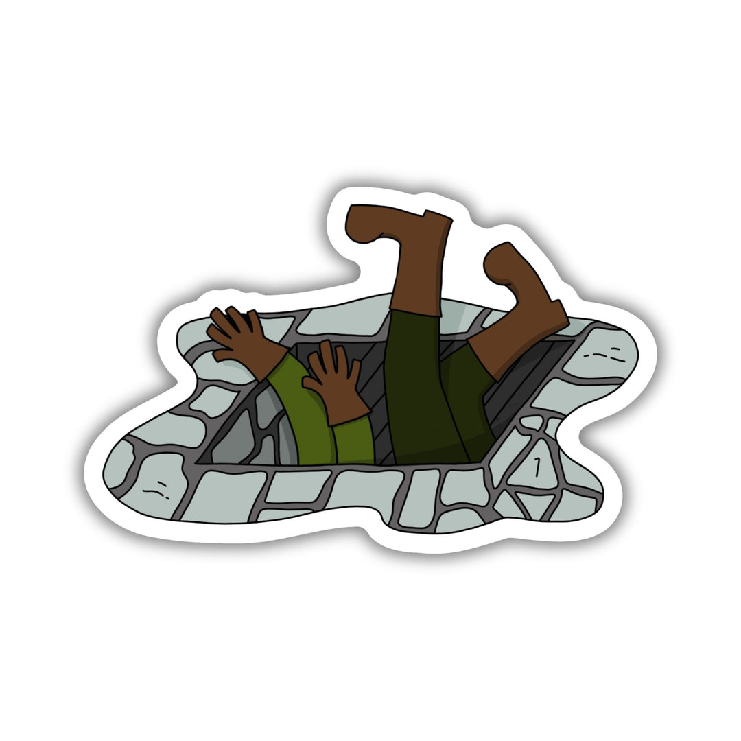 Missed That Trap Sticker - Dumb Ways to D&Die
