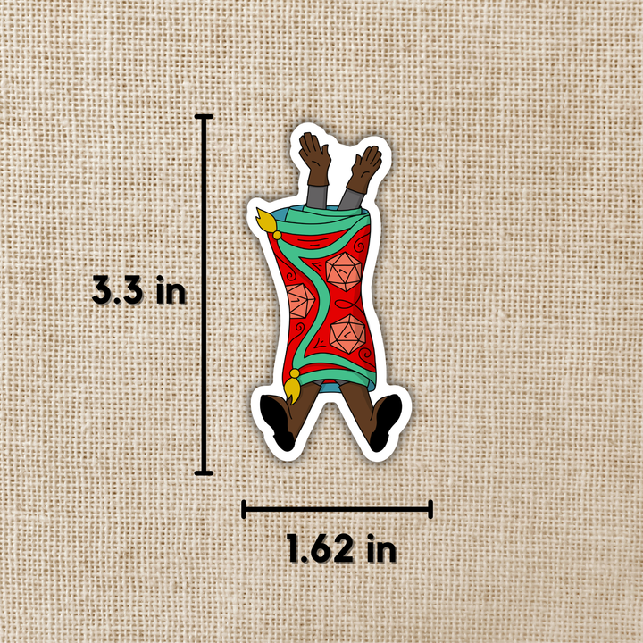 Trapped by Rug of Smothering Sticker - Dumb Ways to D&Die