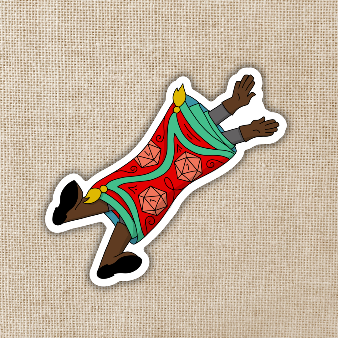 Trapped by Rug of Smothering Sticker - Dumb Ways to D&Die