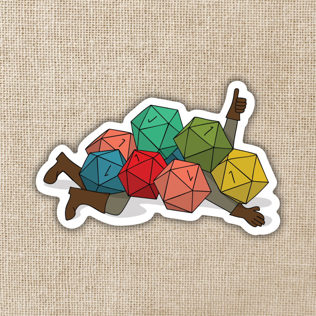 Nat 1 Avalanche Sticker - Dumb Ways to D&Die