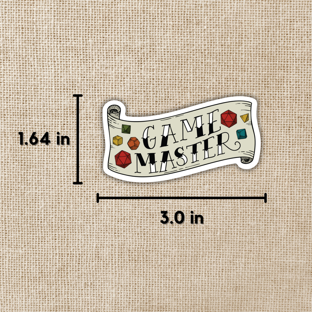 Game Master Banner Sticker - Game Master Life