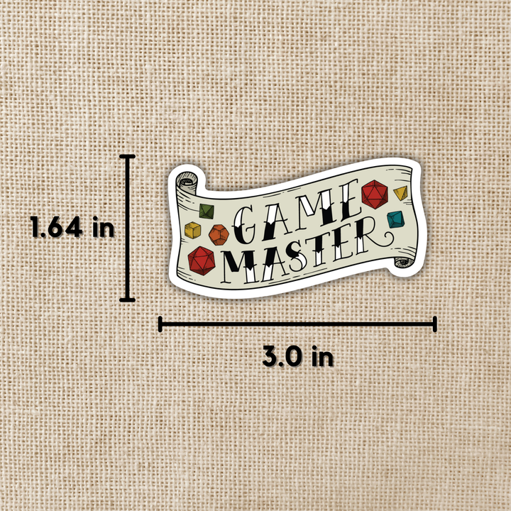 Game Master Banner Sticker - Game Master Life