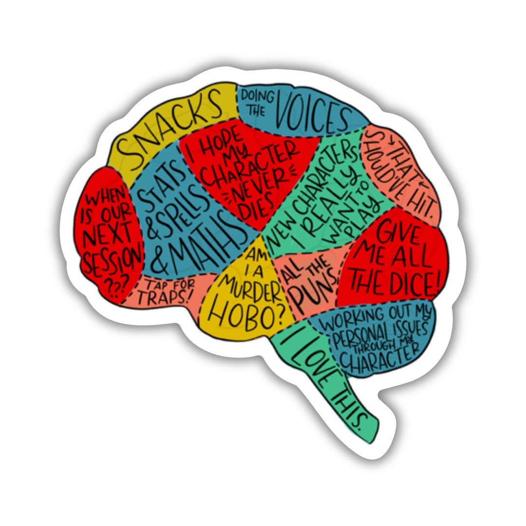 TTRPG Brain Map Sticker