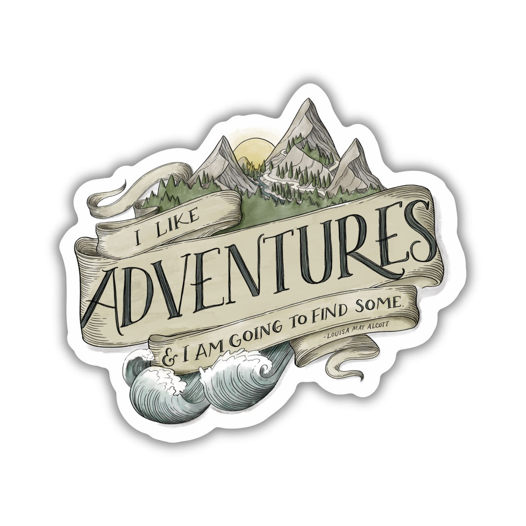 I Like Adventures Sticker