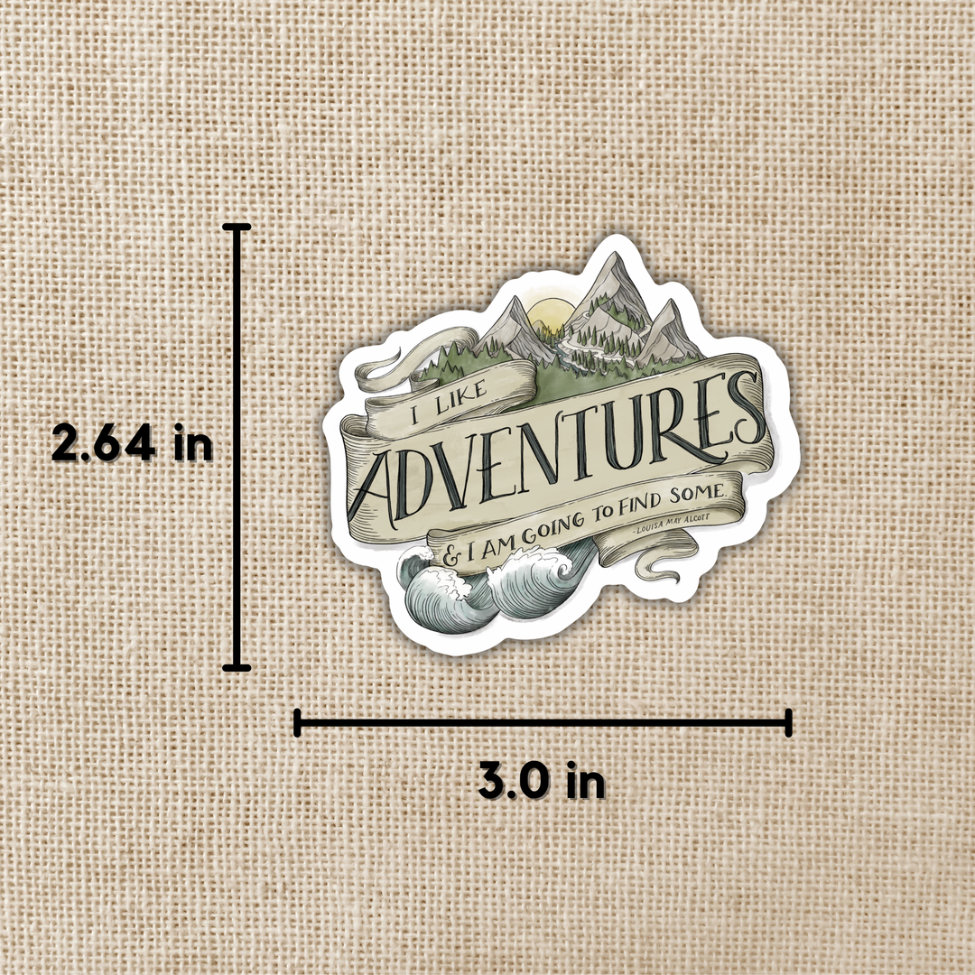 I Like Adventures Sticker