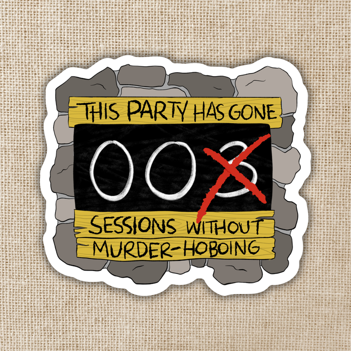 Zero Sessions Without Murder Hoboing Sticker