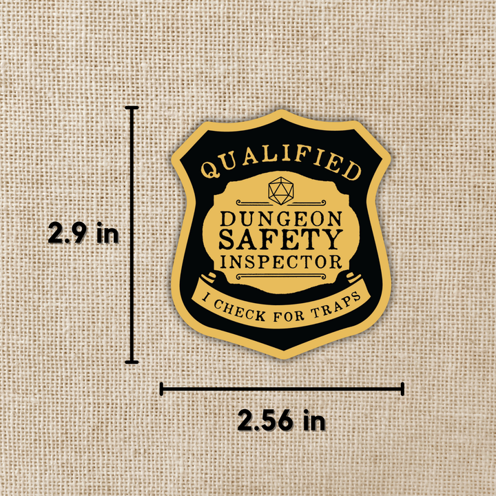 Dungeon Safety Inspector Sticker