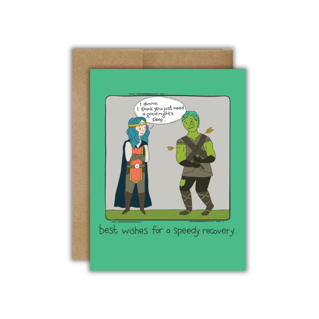Take a Long Rest - TTRPG Get Well Soon Card