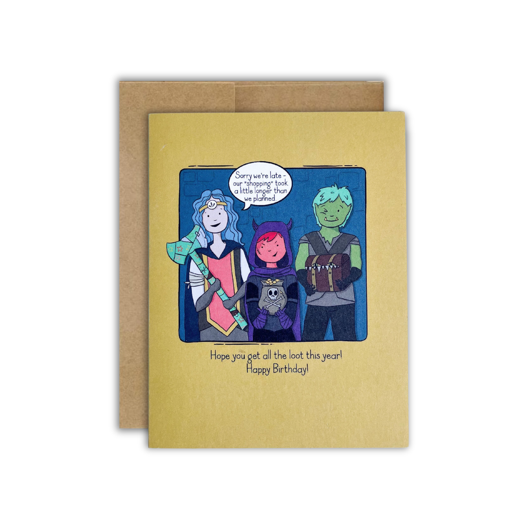 All the Loot TTRPG Birthday Card