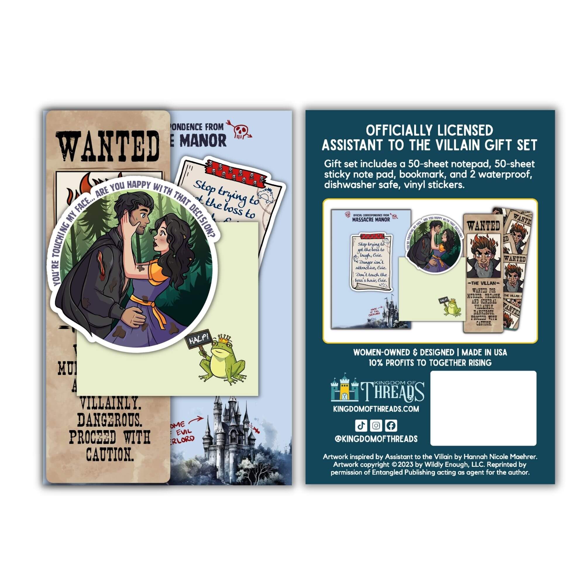 Assistant to the Villain Stationery Gift Set | Kingdom of Threads
