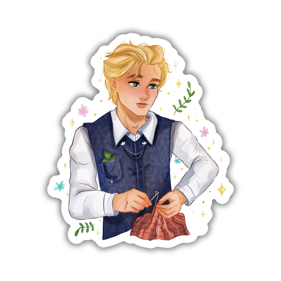 Wendell Sewing Sticker | Emily Wilde
