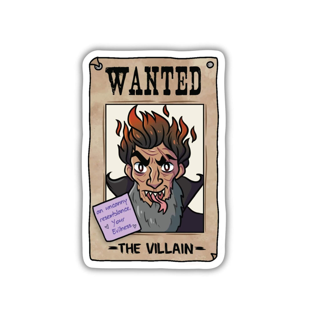Villain Wanted Poster Sticker | Assistant to the Villain