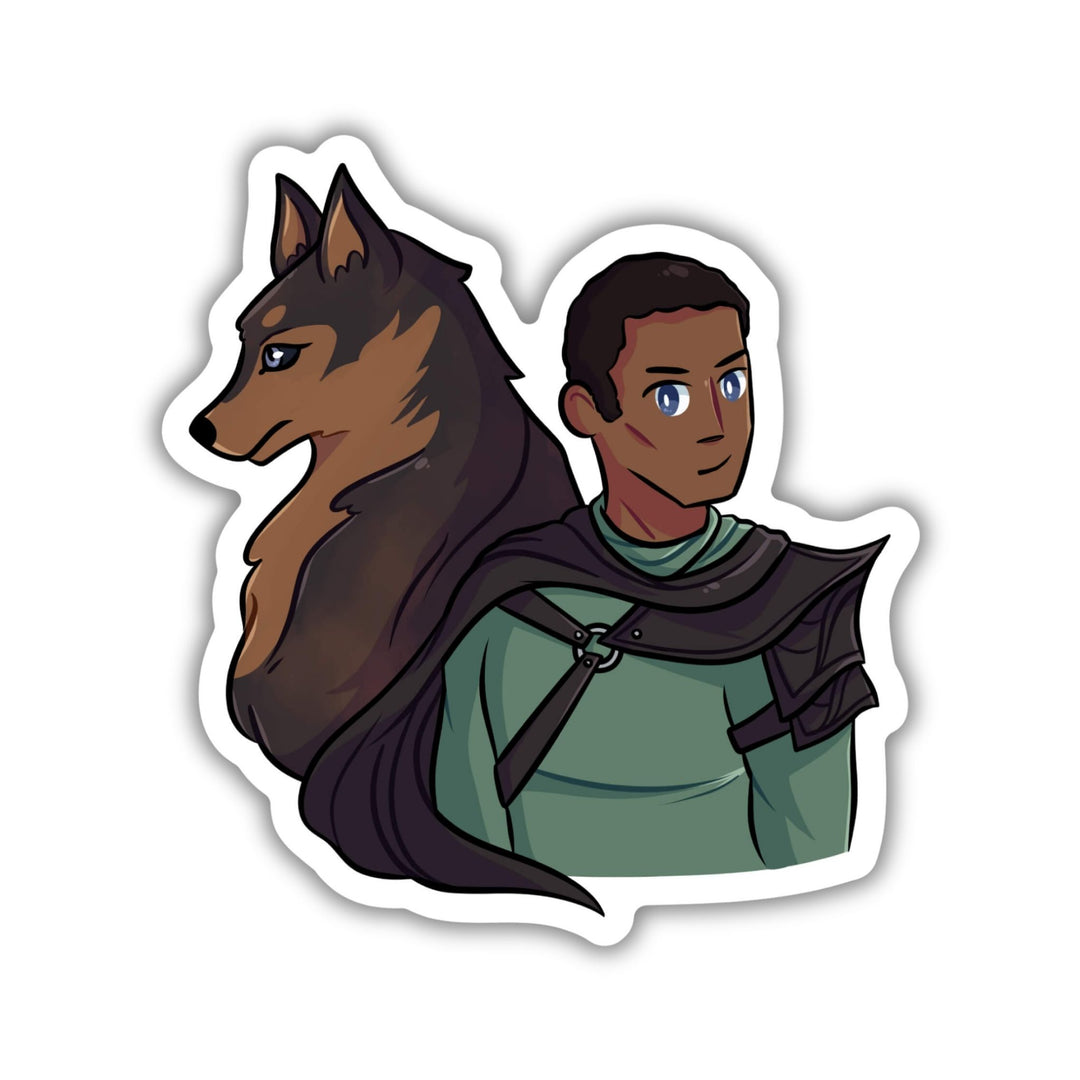 Kieran Contou Wolf Sticker | From Blood & Ash