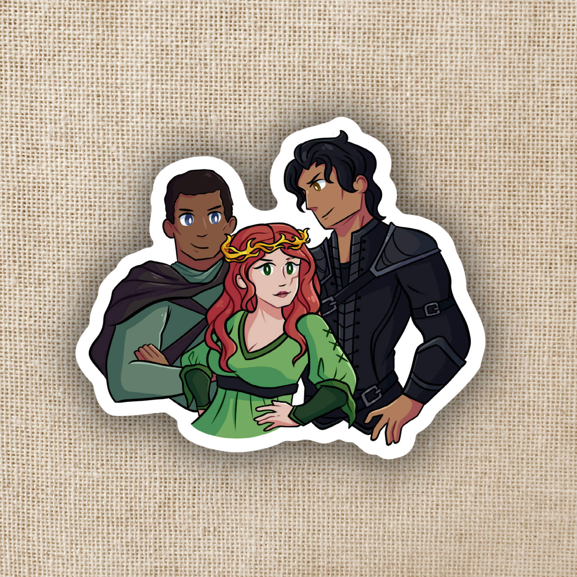Casteel, Poppy, and Kieran Sticker - From Blood & Ash | KoT – Kingdom ...