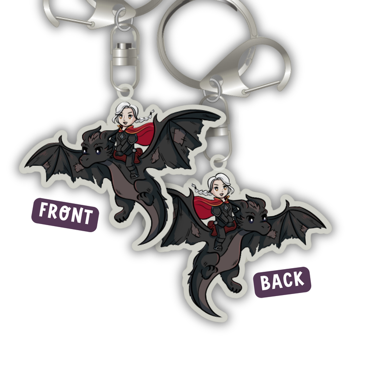 Manon Riding Abraxos Keychain | Throne of Glass