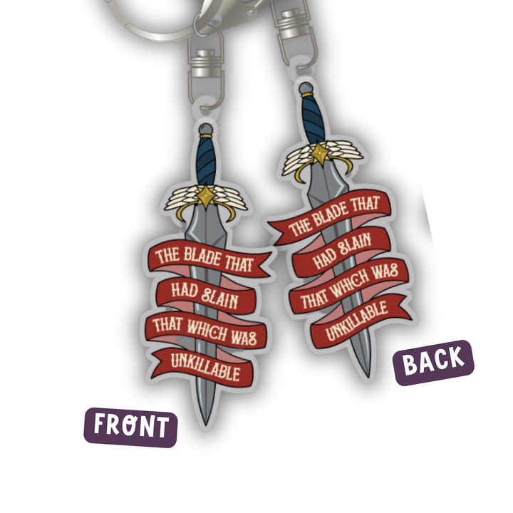 Starborn Sword Quote Keychain | Crescent City