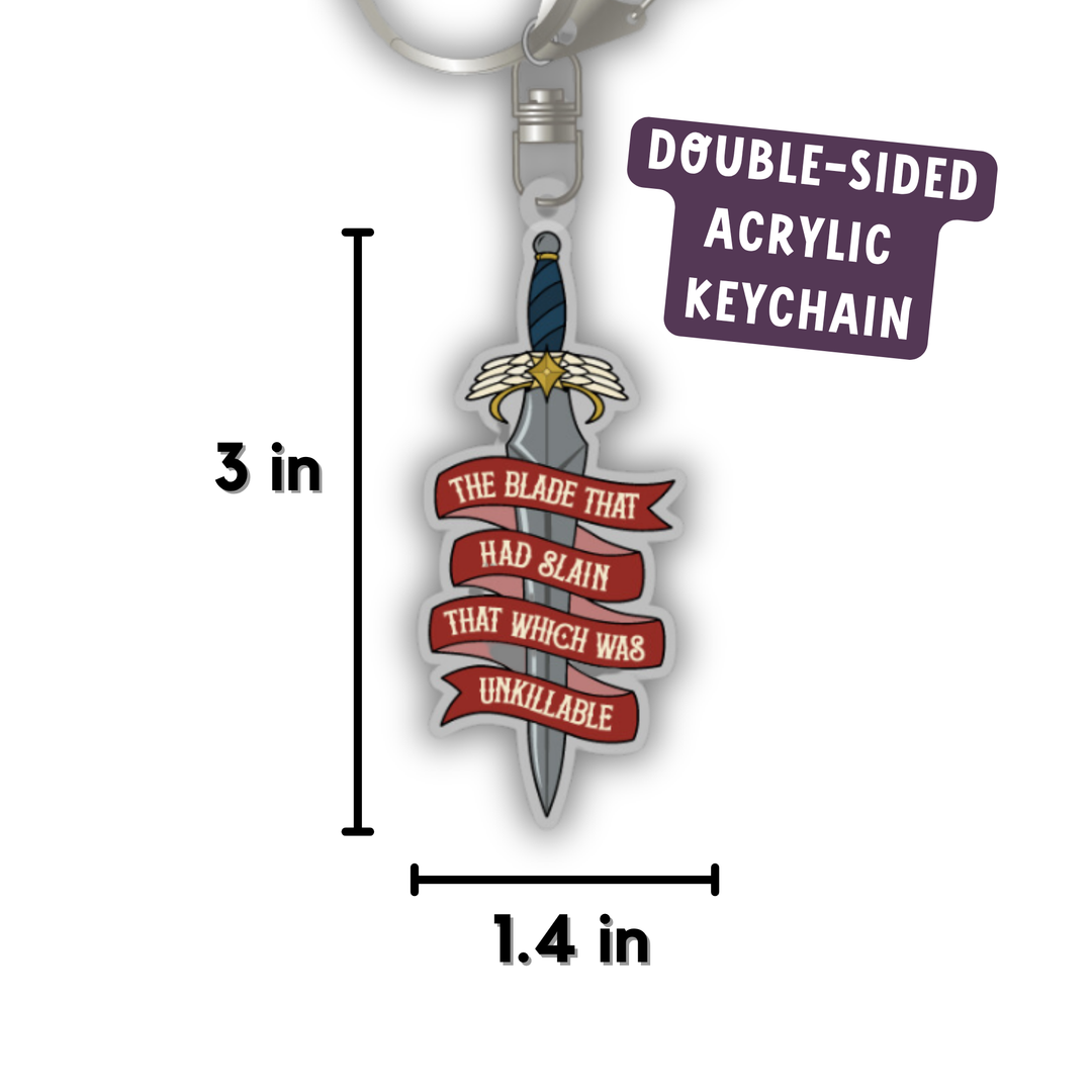 Starborn Sword Quote Keychain | Crescent City