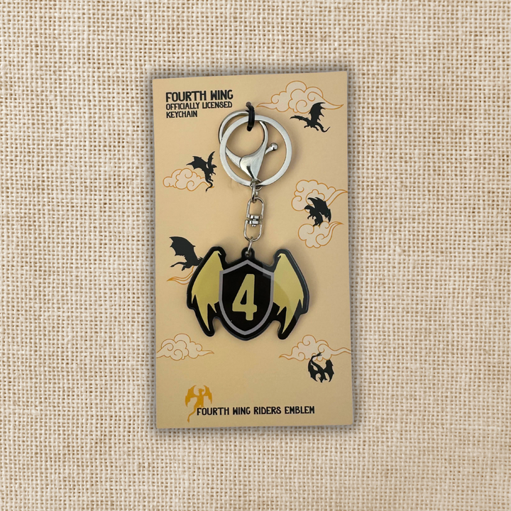 Fourth Wing Emblem Acrylic Keychain | Fourth Wing