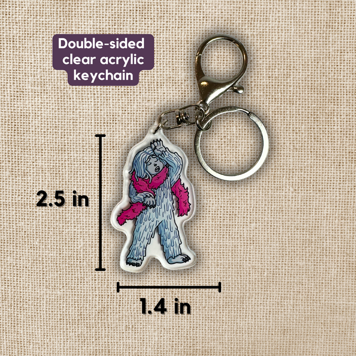 David The Yeti Keychain | TJ Klune