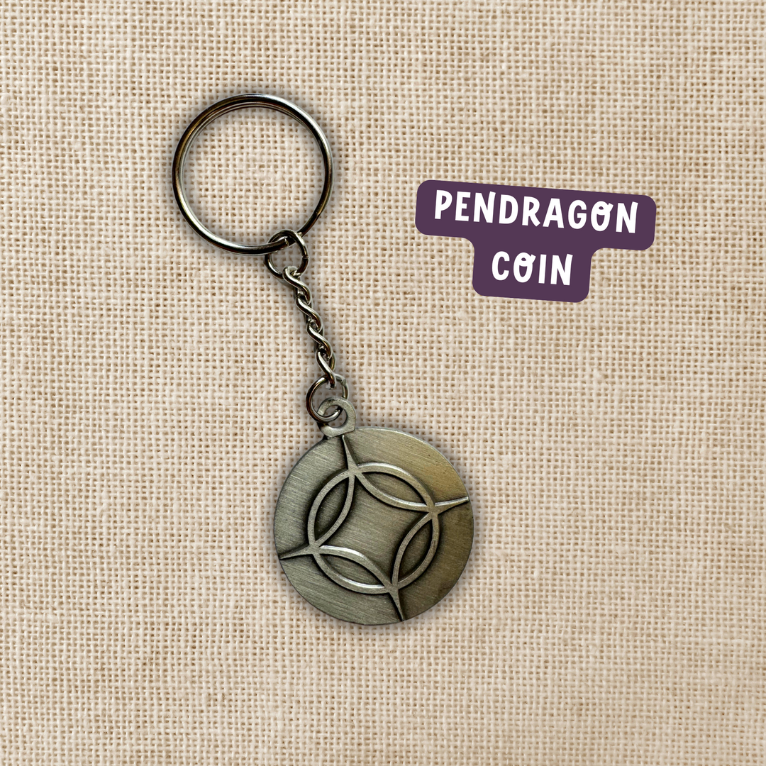 Pendragon Coin Keychain | Legendborn