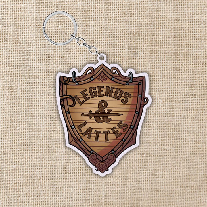 Legends & Lattes Store Sign Keychain | Legends & Lattes