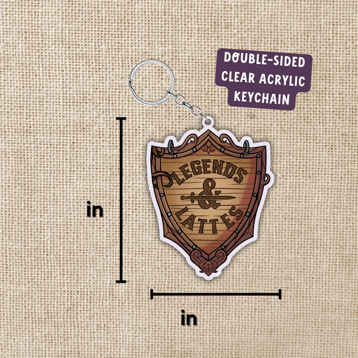 Legends & Lattes Store Sign Keychain | Legends & Lattes