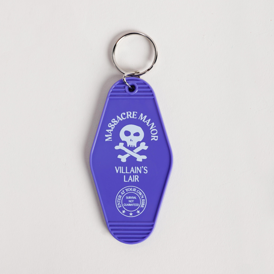 Massacre Manor Motel Keychain | Assistant to the Villain