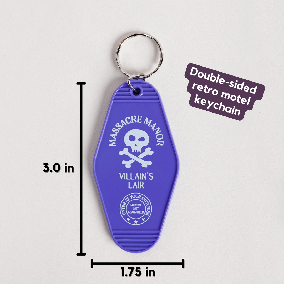 Massacre Manor Motel Keychain | Assistant to the Villain