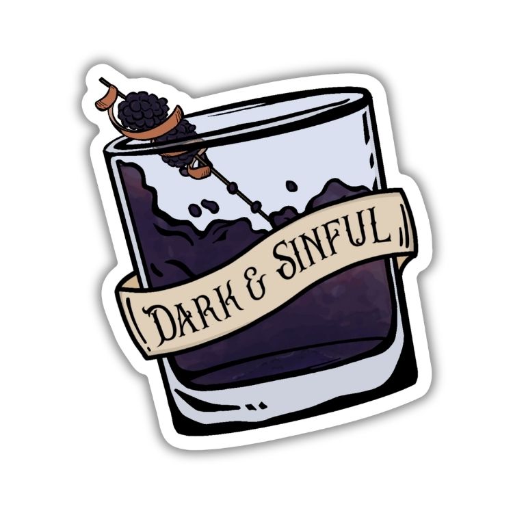 Dark And Sinful Sticker | Throne Of The Fallen