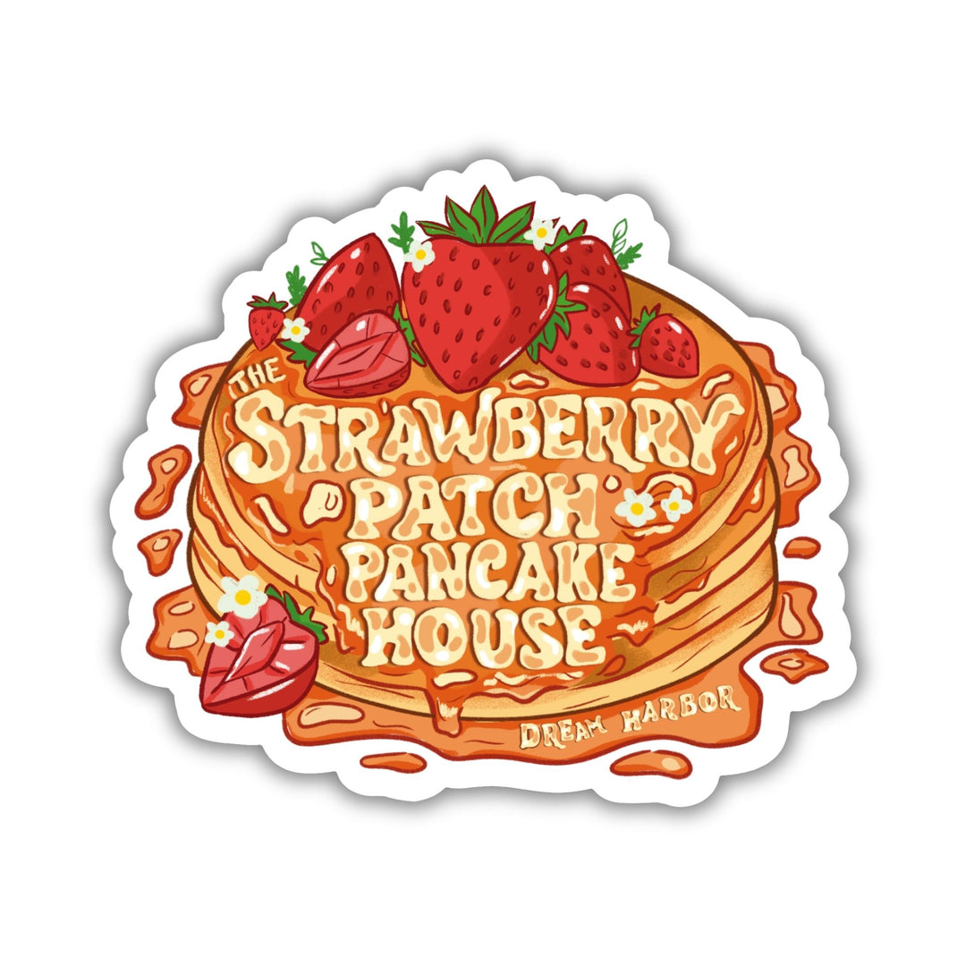 Strawberry Patch Pancake House Sticker | Dream Harbor