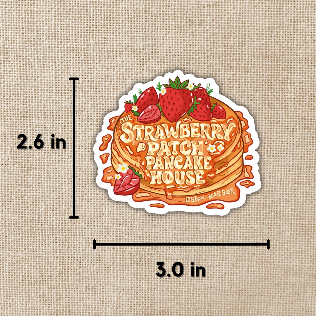 Strawberry Patch Pancake House Sticker | Dream Harbor