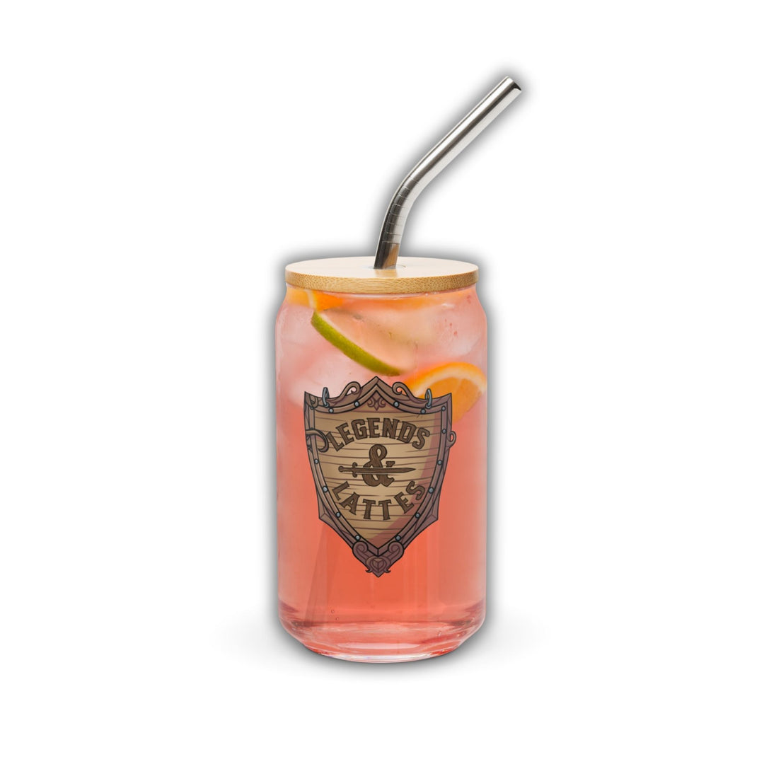 Legends & Lattes Glass Can