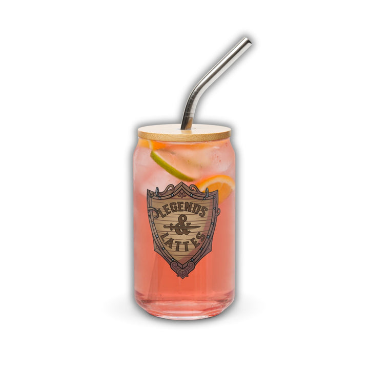 Legends & Lattes Glass Can