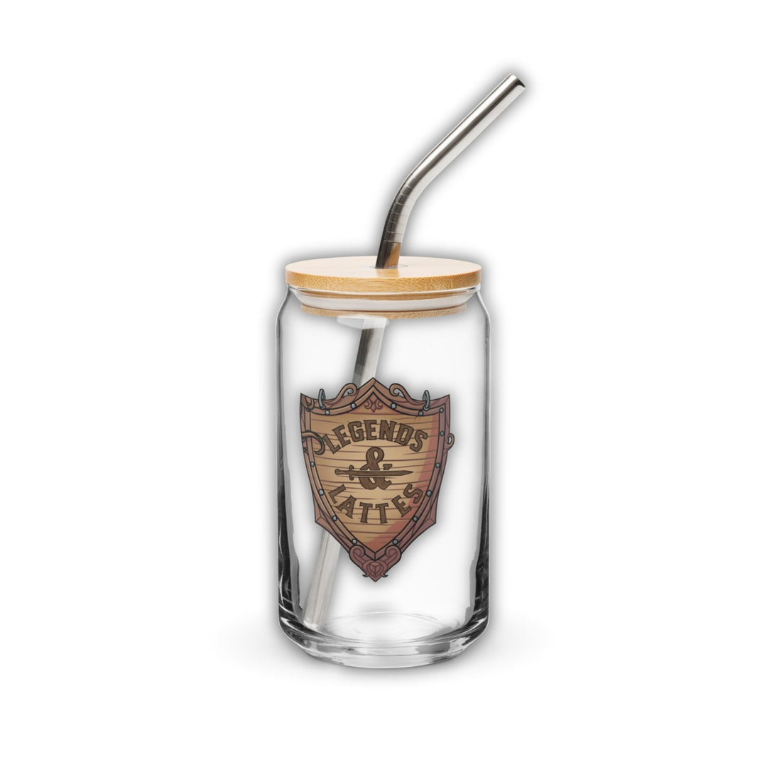 Legends & Lattes Glass Can