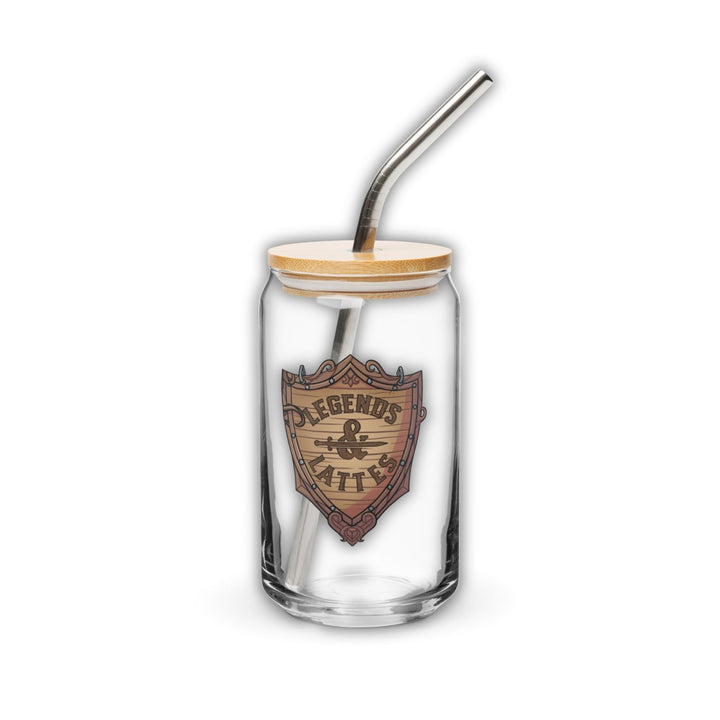Legends & Lattes Glass Can