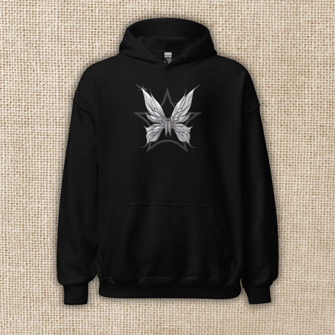 Lyra & Hades Butterfly Emblem Hoodie | The Games Gods Play