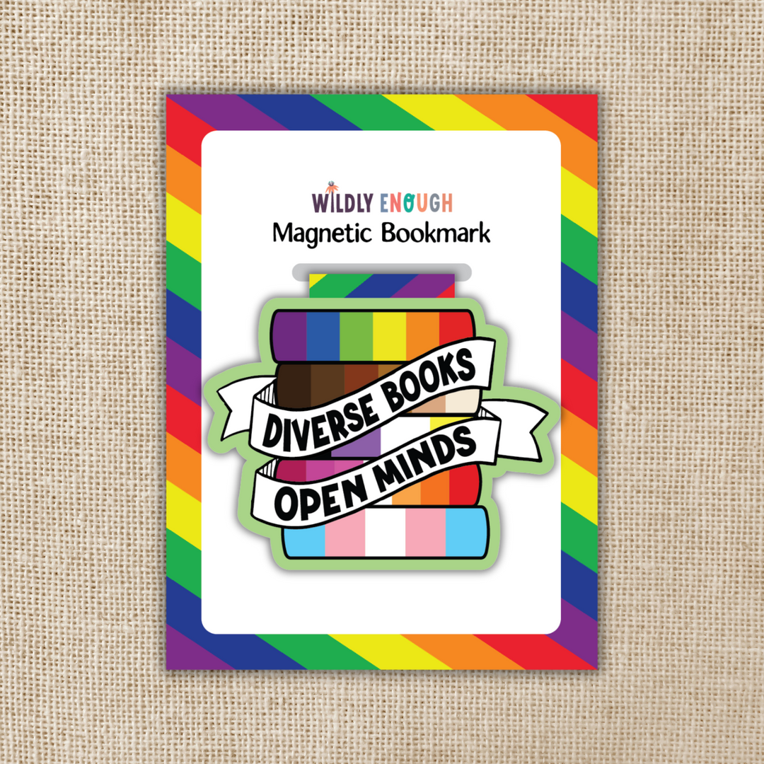 Diverse Books, Open Minds Magnetic Bookmark