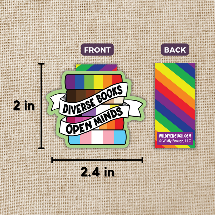 Diverse Books, Open Minds Magnetic Bookmark