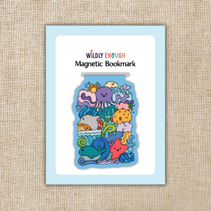 Happy Sea Life Pile Magnetic Bookmark