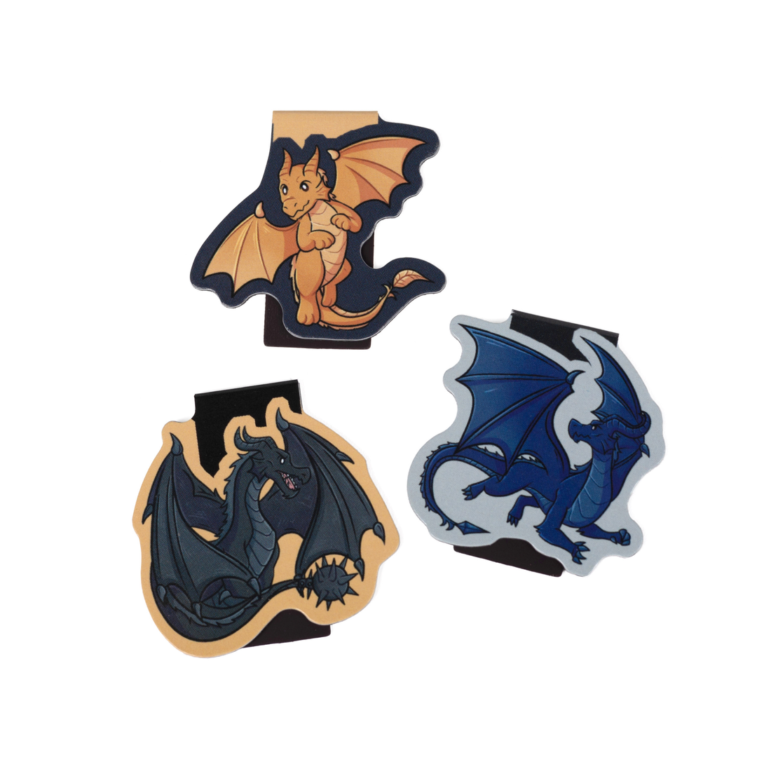 Fourth Wing Dragons Magnetic Bookmark Set