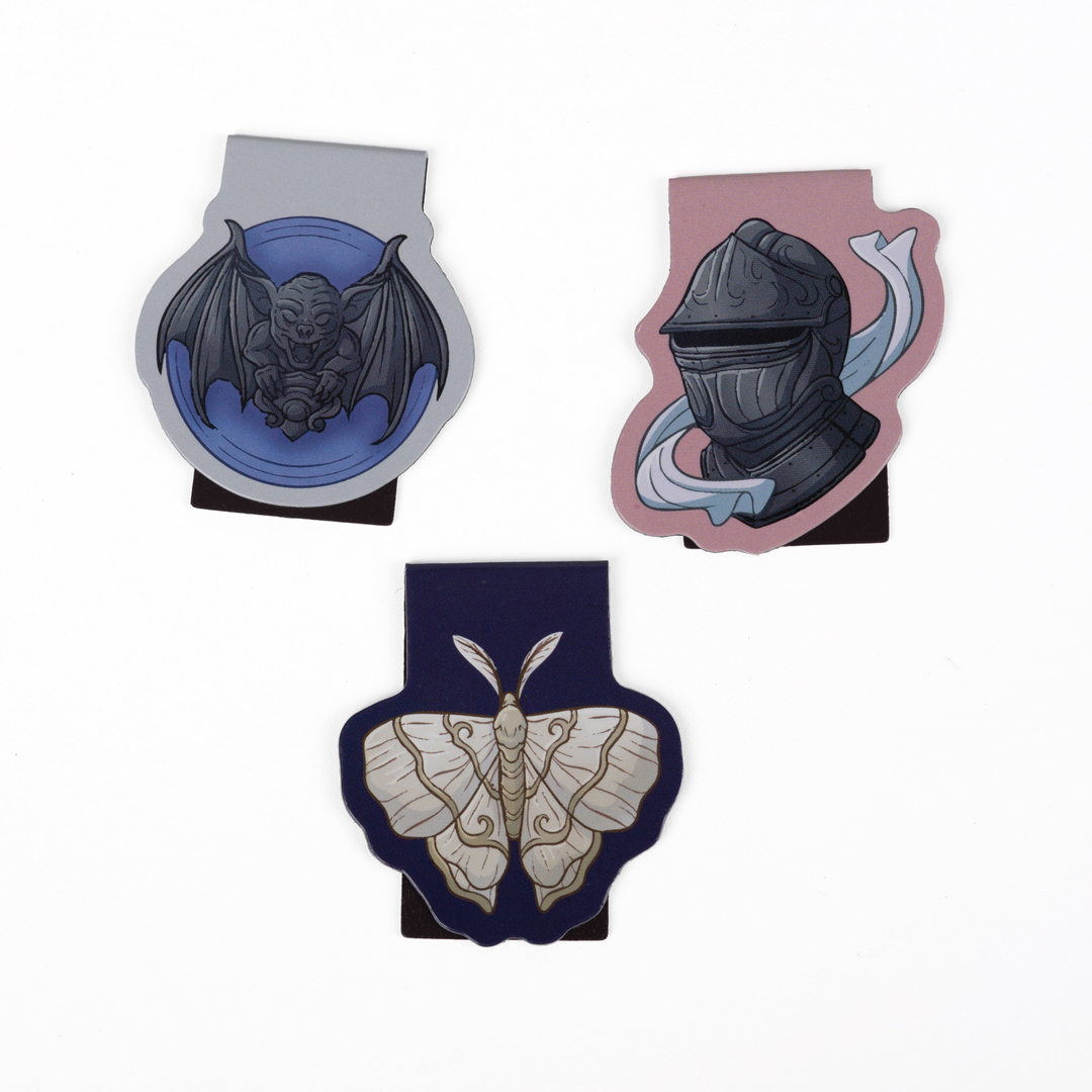 The Knight and the Moth Magnetic Bookmark Set