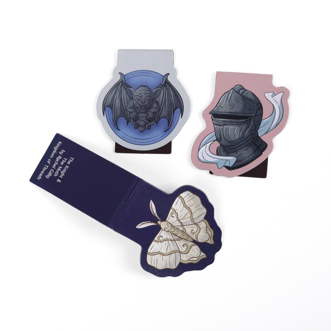 The Knight and the Moth Magnetic Bookmark Set