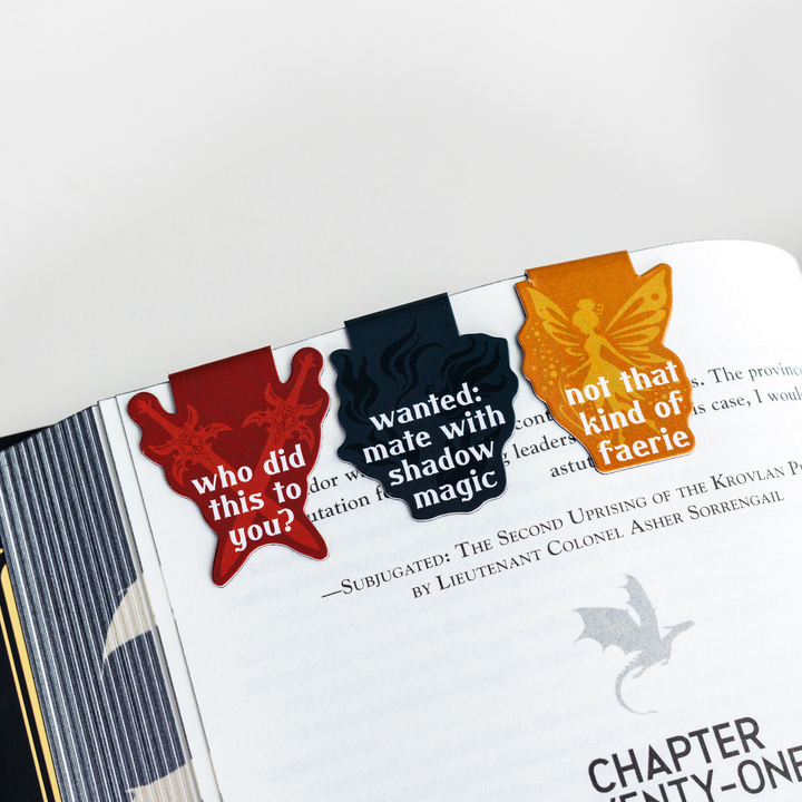 Romantasy Tropes Magnetic Bookmark Set