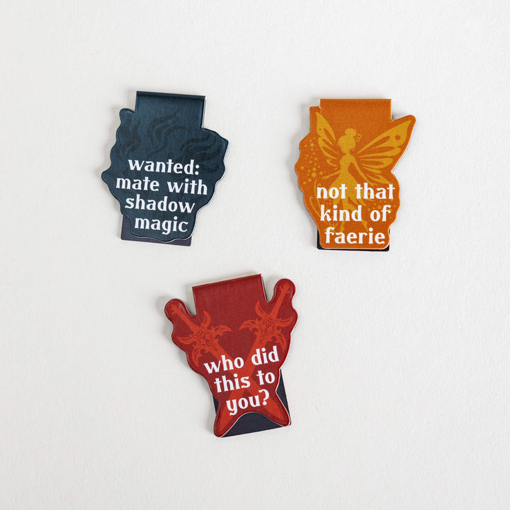 Romantasy Tropes Magnetic Bookmark Set