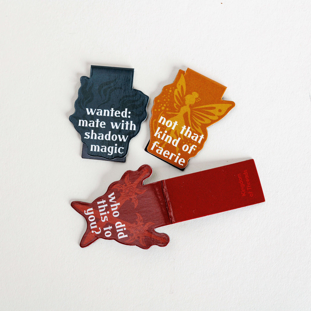 Romantasy Tropes Magnetic Bookmark Set